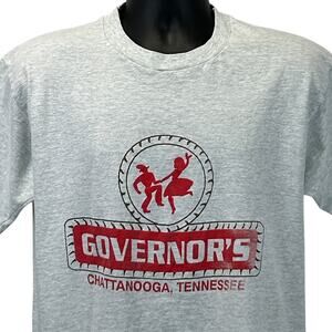 Vintage Governors Chattanooga Tennessee T Shirt Mens L Large Gray 90s Honky Tonk